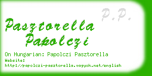 pasztorella papolczi business card